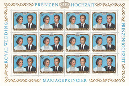 Luxembourg - Bloc Mariage Princier - Prenzen Hochzait - 8F - Bloc De 12 - Blocks & Sheetlets & Panes