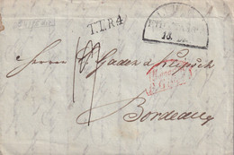 Allemagne Marque Postale - Lübeck 1838 - Préphilatélie