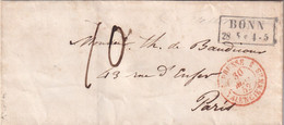 Allemagne Marque Postale - BONN 1852 - Sans Texte - Vorphilatelie