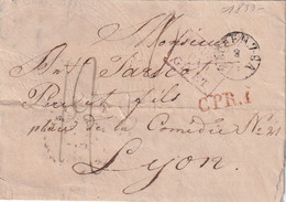 Allemagne Marque Postale - PRUSSE Par GIVET 1833 - Préphilatélie