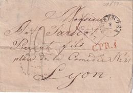 Allemagne Marque Postale - PRUSSE Par GIVET 1833 - Vorphilatelie