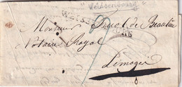 Allemagne Marque Postale - WEISSENBOURG 1827 - Préphilatélie