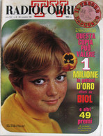 RADIOCORRIERE TV 45 1968 Rita Pavone Carmen Villani Catherine Spaak Jacques Tati Otto Klemperer Elisabetta Vedres - Televisione