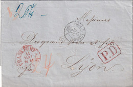 Allemagne Marque Postale - FRANKFURT 1864 - Préphilatélie