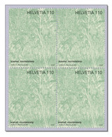 Switzerland 2022 - (2022/2) Kunstengagement Der Post  - Art - Kunst - Gras Gräser Grass Grasses Graminées MNH ** Block 4 - Unused Stamps