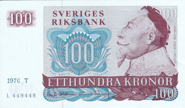 BILLETE DE SUECIA DE 100 KRONOR DEL AÑO 1976 EN CALIDAD EBC (XF) (BANKNOTE) - Sweden