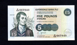 ECOSSE " Baisse De Prix " Billet 5 Pounds Sterling 19/06/2002 Clydesdale Banc PLC NEUF/UNC P.218 - Andere - Europa