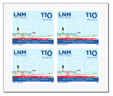 Switzerland 2022 (2/2022) 150 Years LNM Schaufelraddampfer - Bateau à Roues à Aubes - Ship Steam Boat - Dampfschiff MNH - Neufs