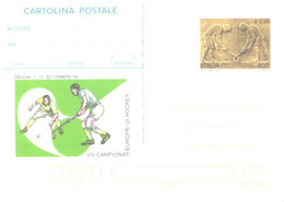 Italy:Postal Stationery, VIII Grass Hockey European Championship, 1999 - Interi Postali