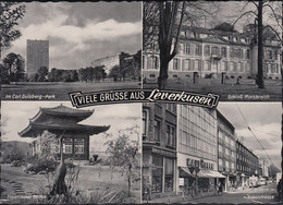 D-51373 Leverkusen- Alte Ansichten - Nobelstraße - Cars - Carl Duisberg-Park - Schloss Morsbroich - Nice Stamp - Leverkusen