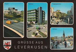 D-51373 Leverkusen - Alte Ansichten - Fußgängerzone - Centrum - Rathaus - Forum - Cars - VW Bus - Leverkusen