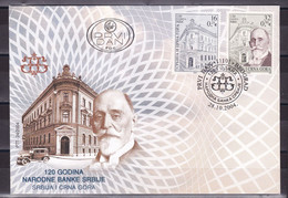 Yugoslavia Serbia & Montenegro 2004 120 Years Of The National Bank Of Serbia FDC - Covers & Documents