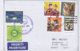 USA South Pole Cover Label Intern. Local Post Ca South Pole NOV 19 2014 (SPS267) - Forschungsstationen