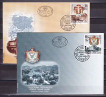 Yugoslavia Serbia & Montenegro 2003 125 Years Of Statehood Coat Of Arms FDC - Covers & Documents