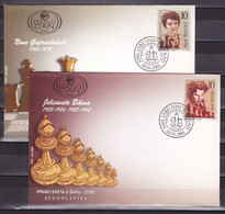 Yugoslavia 2001 World Chess Champions - Women FDC - Brieven En Documenten