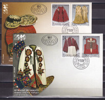 Yugoslavia 2000 Museum Exhibits Folk Costumes Of The Serbian People FDC - Briefe U. Dokumente