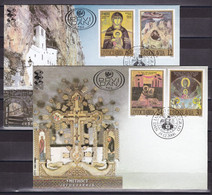 Yugoslavia 2000 Art Christmas Religions FDC - Lettres & Documents