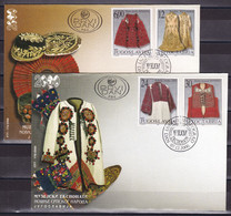 Yugoslavia 2000 Museum Exhibits Folk Costumes Of The Serbian People FDC - Covers & Documents