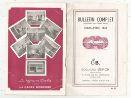 JC , Bulletin Complet , Supplément Des Editions BERCK , 1948 , 18 Pages , 2 Scans , Frais Fr 3.35 E - Altri & Non Classificati