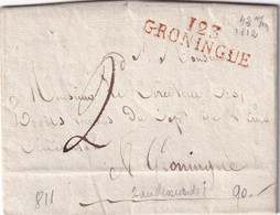 France Départements Conquis - 123 / GRONINGUE (rouge) 1812 - 1792-1815: Conquered Departments