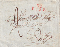 France Départements Conquis - 113 / PISE Rouge Sans Texte - 1792-1815: Dipartimenti Conquistati
