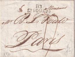 France Départements Conquis - 113 / LIVOURNE 1810 - 1792-1815: Veroverde Departementen