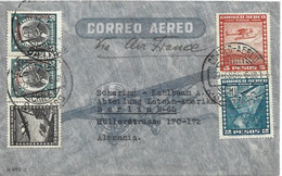 CHILE 1936 COVER Sent To Berlin With 5 Stamps Cover USED, Via AIR FRANCE - Chile