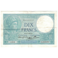France, 10 Francs, Minerve, 1941, A.83529, TTB+, Fayette:7.27, KM:84 - 10 F 1916-1942 ''Minerve''