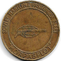 URSS , Russia , MORPASFLOT Soviet Maritime Passenger Fleet Amusement , Casino Token , - Casino