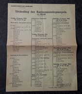 Kapellen Uitdeeling Der Rantsoeneeringszegels 1942, 2 Pp. - Praktisch