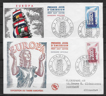 France 2  FDC Europa 1956 - 1956