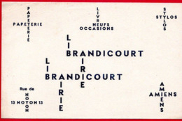 Buvard Papeterie Brandicourt, Rue De Noyon à Amiens. - Stationeries (flat Articles)