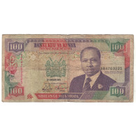 Billet, Kenya, 100 Shillings, 1992, 1992-01-02, KM:27d, AB - Kenia