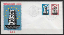 Pays-Bas FDC Europa 1956 - 1957