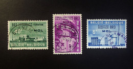 Belgie Belgique - 1961 - OPB/COB N° 1195/1197 ( 3 Values) - Euratom - Obl. O.a. Bornem -  Ekeren - St Amandsberg - Gebruikt