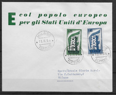 Italie FDC Europa 1956 - 1957