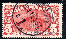 821.DENMARK.1915 GENERAL POST OFFICE 5 KR.MI.81,SC.135 - Gebraucht