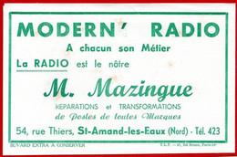 Buvard Modern' Radio, M.Mazingue à St Amand Les Eaux. - R