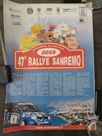 47 RALLY SANREMO 2008 PROGRAMMA COMPLETO MISURE 29,5 X 42 - Altri & Non Classificati