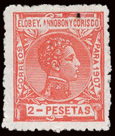 Elobey/Annobón - Edi ** 46 - 1907 - 2Pts. Rojo - Bien Centrado - Elobey, Annobon & Corisco