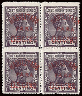 Elobey/Annobón - Edi ** 50A Bl.4 - 1908 - 05cst S. 1cts. Violeta - 1 Sello * - Buen Centraje - Annobon & Corisco