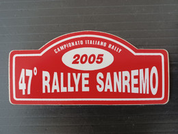 47 RALLYE SANREMO 2005 ADESIVO UFFICIALE - Otros & Sin Clasificación