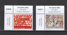 Schweiz **   Pro Patria 2022 Neuausgabe 5.5.2022 - Neufs