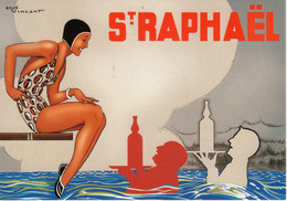 St Raphael  -  Publicité Exécutée Par L'artiste René Vincent - CPM - Werbepostkarten