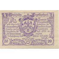 Billet, Autriche, Engelhartszell, 20 Heller, Blason 1920-09-30, SPL Mehl:FS 172a - Austria