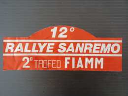 12 RALLYE SANREMO 1979 ADESIVO UFFICIALE - Autres & Non Classés