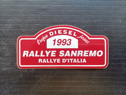 RALLYE SANREMO 1993 ADESIVO UFFICIALE (SIG.ROS) - Other & Unclassified