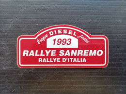 RALLYE SANREMO 1993 ADESIVO UFFICIALE (SIG.ROS) - Autres & Non Classés