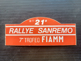 21 RALLYE SANREMO 1979 ADESIVO UFFICIALE (SIG.ROS) - Autres & Non Classés