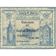 Billet, Autriche, Vorchdorf, 20 Heller, Montagne 1920-12-31, SPL, Mehl:FS 1119a - Austria